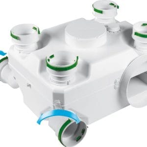 Awenta CVU400 – központi elszívó ventilátor (forgatható csatlakozók)